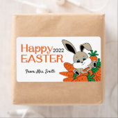 Osterhase mit Carrots Labels mit Ihrem Namen (Insitu)