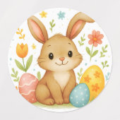 Osterhase mit Ei-Etiketten Etiketten (Design 1)