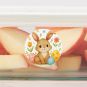 Osterhase mit Ei-Etiketten Etiketten (Befestigt)