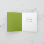 Osterhase mit Ei, Oval -  Karte (Innenseite)