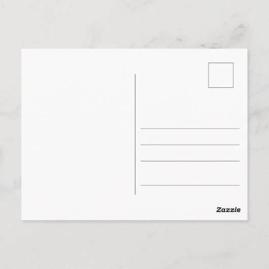 Osterhase mit Ei, Oval - Postkarte (Rückseite)