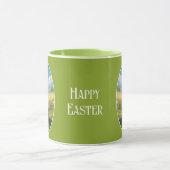Osterhase mit Ei, Oval -  Tasse (Zentrum)