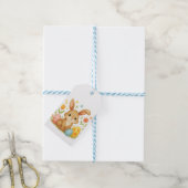 Osterhase mit Eier-Geschenkanhänger Geschenkanhänger (Mit Garn)