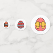 Osterhase mit Eier-Tischkonfetti Konfetti (Rückseiten)