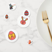 Osterhase mit Eier-Tischkonfetti Konfetti (Gruppe)