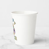 Osterhase mit Eierkörbe Pappbecher (Links)