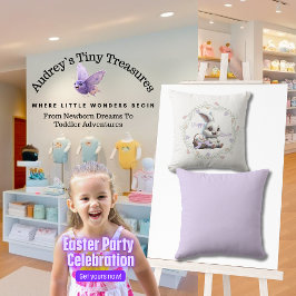 Osterhase mit Eierkuchen Kissen