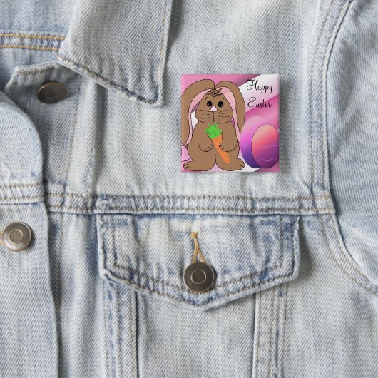 Osterhase mit Eiern Button (Beispiel)