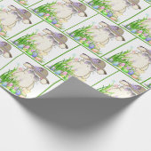 Osterhase mit Eiern Geschenkpapier (Ecke)