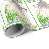 Osterhase mit Eiern Geschenkpapier (Rolleneckpunkt)