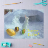 Osterhase mit Eiern Seidenpapier (Basteln)