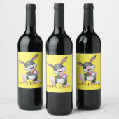 Osterhase mit Eiern Weinsiegel Weinetikett (Flaschen)