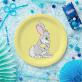 Osterhase mit Eierpapier-Tellern Pappteller (Party)