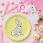 Osterhase mit Eierpapier-Tellern Pappteller (Party)
