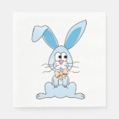 Osterhase mit Fliege Serviette (Vorderseite)