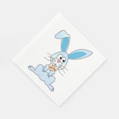 Osterhase mit Fliege Serviette (Ecke)