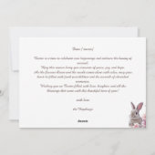 Osterhase mit Foto Feiertagskarte (Rückseite)