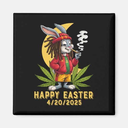 Osterhase mit gemeinsamem Ostern 2 Magnet (Vorne)