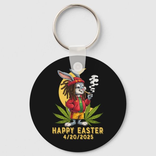 Osterhase mit gemeinsamem Ostern 2 Schlüsselanhänger (Vorderseite)