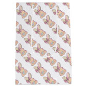 Osterhase mit Herz und Wind Mittlere Geschenktüte (Rückseite)