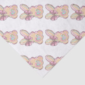 Osterhase mit Herz und Wind Seidenpapier (Detail)