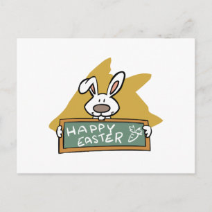 Osterhase mit Kalkboard Feiertagspostkarte