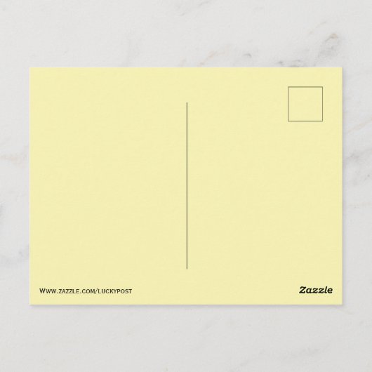 Osterhase mit Karrot-Postkarte Postkarte (Rückseite)