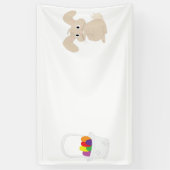 Osterhase mit Korb Banner (Vertikal)