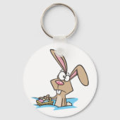 Osterhase mit Korb Schlüsselanhänger (Rückseite)