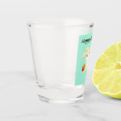 Osterhase mit Korb Schnapsglas (Links)