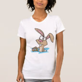 Osterhase mit Korb T-Shirt (Vorderseite)