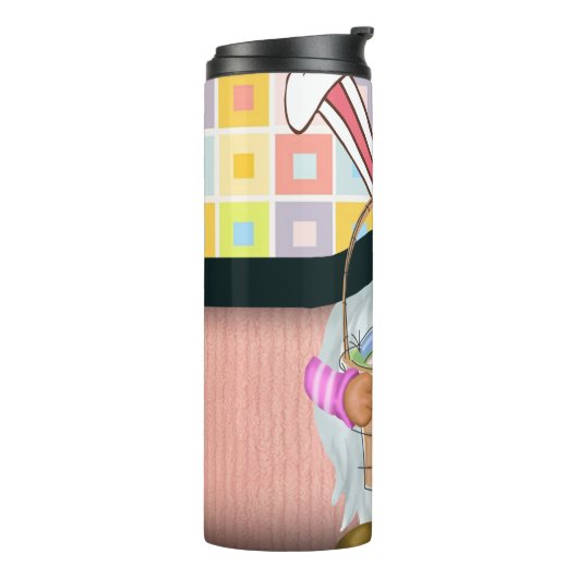 Osterhase mit Korb Thermosbecher (Nach links gedreht)