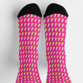 Osterhase mit Korb voller Eier Socken (Oben)