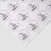 Osterhase mit Körbchen aus Eier-Gewebe Seidenpapier (Ausschnitt)