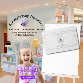 Osterhase mit Korbgeflecht Bath Mat Badematte