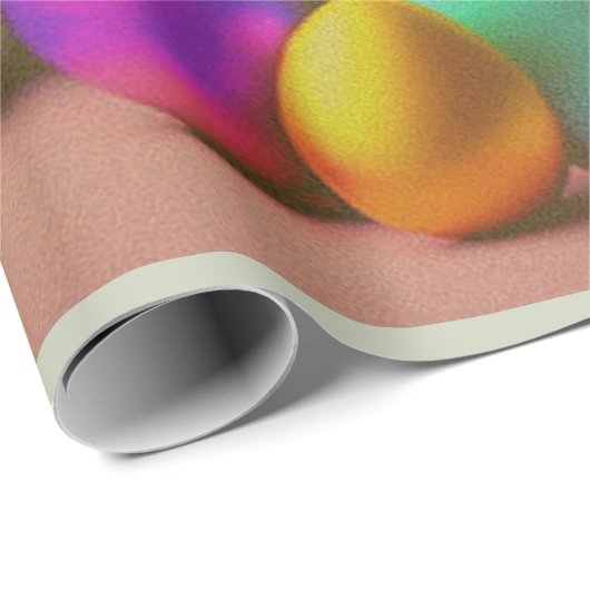 Osterhase mit Korbkollektion Geschenkpapier (Rolleneckpunkt)