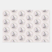 Osterhase mit Korbweide aus Eierblättern Geschenkpapier Set (Vorderseite 2)