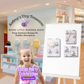 Osterhase mit Korbweide aus Eierblättern Geschenkpapier Set