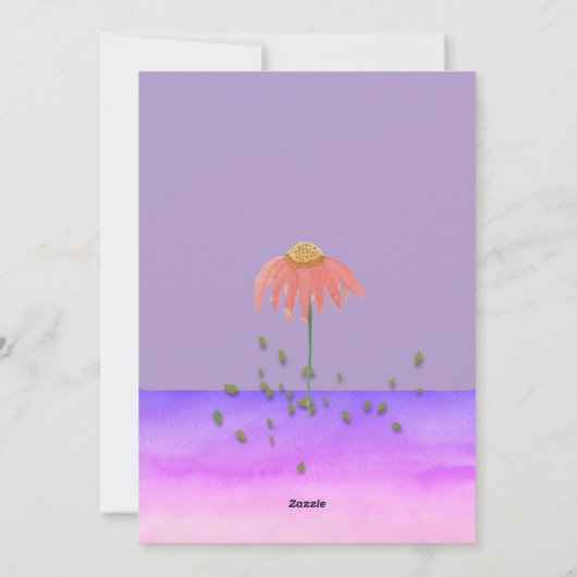 Osterhase mit Küken Feiertagskarte (Rückseite)