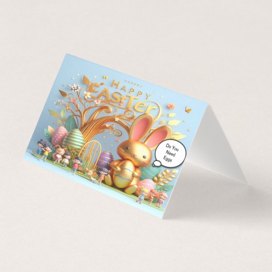 Osterhase mit lebhaften Farben (Vorderseite)