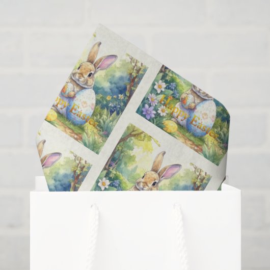 Osterhase mit Osterei Seidenpapier (Geschenktüte)