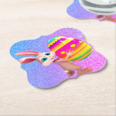 Osterhase mit Ostereier Set von Papier-Untersetzer Untersetzer (angewinkelt)