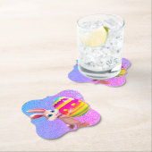 Osterhase mit Ostereier Set von Papier-Untersetzer Untersetzer (Vor Ort)