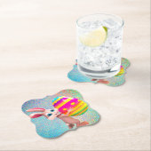 Osterhase mit Ostereier Set von Papier-Untersetzer Untersetzer (Vor Ort)