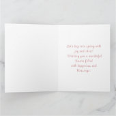 Osterhase mit Ostereierkörbe Karte (Innenseite)