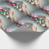 Osterhase mit Ostereiern Geschenkpapier (Ecke)