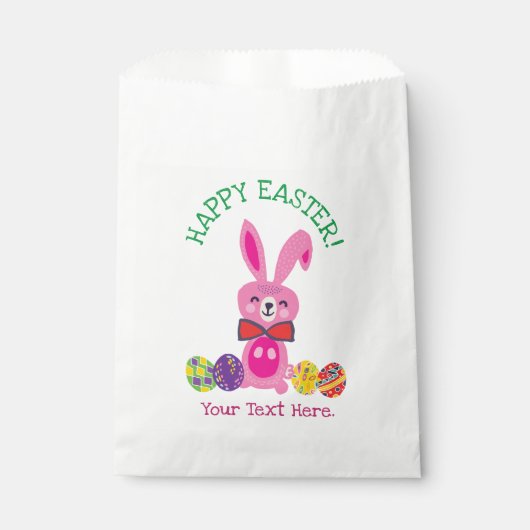Osterhase mit Ostereiern Geschenktütchen (Vorderseite)