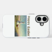 Osterhase mit Ostereiern Happy Osterfest Case-Mate iPhone Hülle (Rückseite (Horizontal))