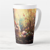 Osterhase mit Ostereiern Milchtasse (Rechte Ecke)
