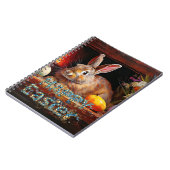 Osterhase mit Ostereiern Ostern Notizblock (Linke Seite)